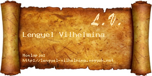 Lengyel Vilhelmina névjegykártya