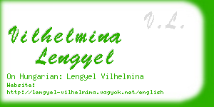 vilhelmina lengyel business card